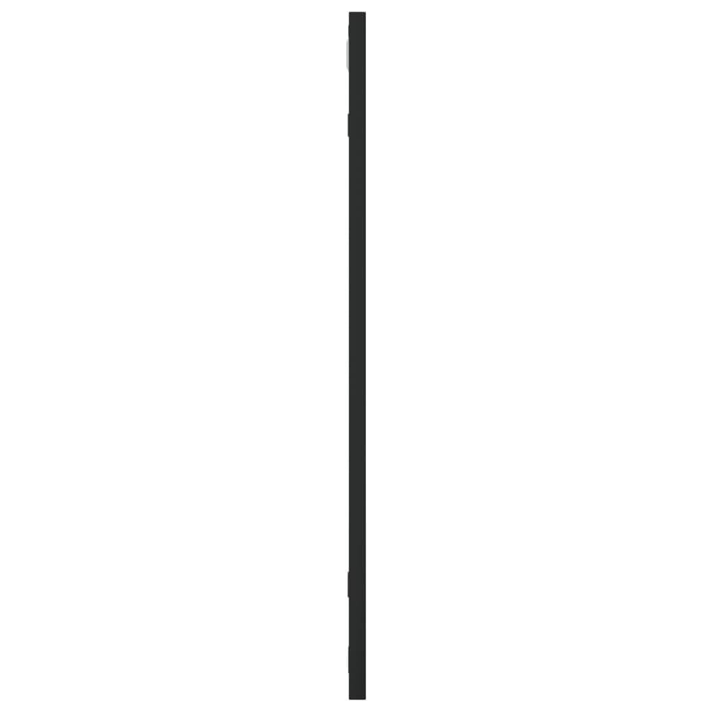 fekete négyzet alakú vas fali tükör 60 x 60 cm