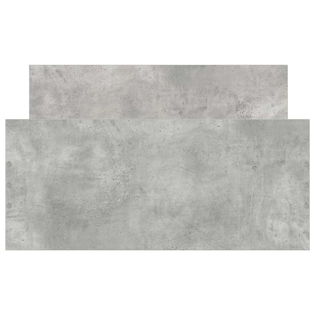 betonszürke szerelt fa ágykeret 100 x 200 cm