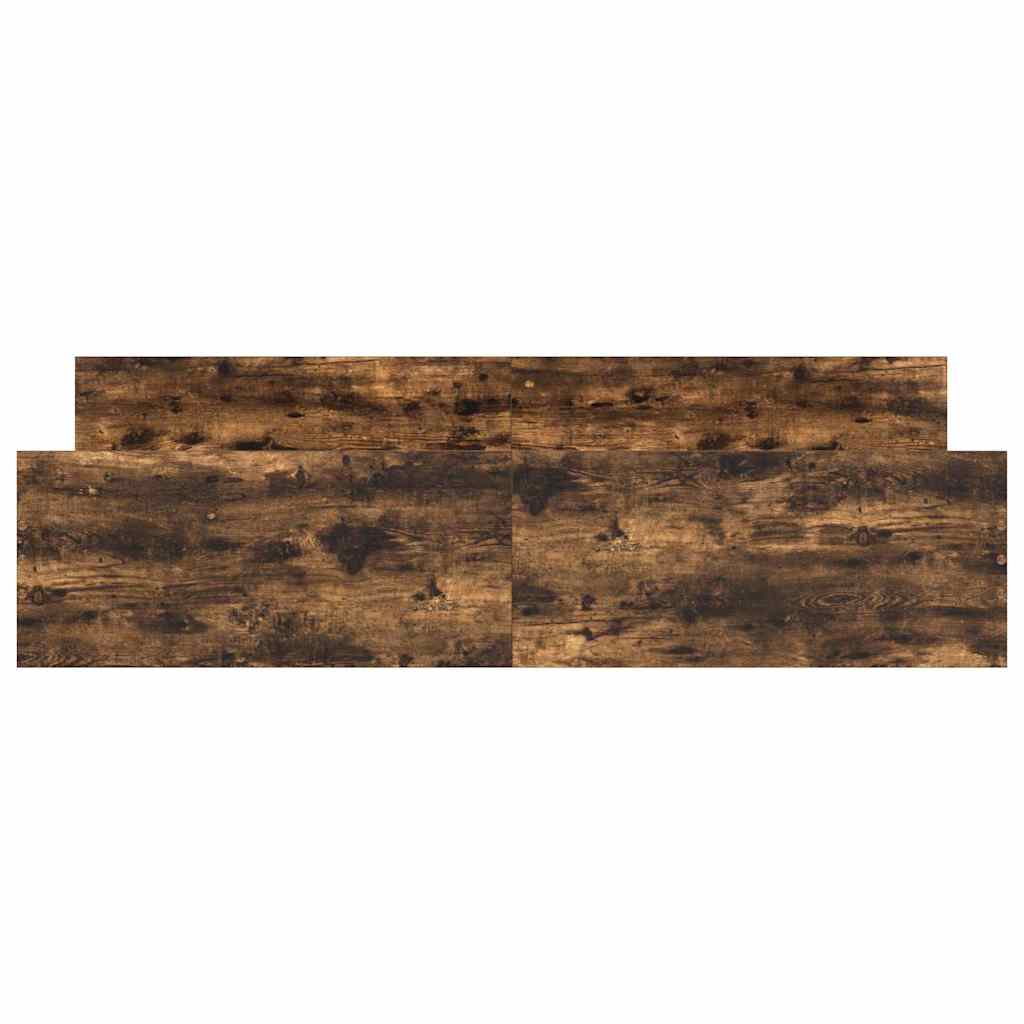 füstös tölgy színű ágykeret fej- és lábtámlával 180 x 200 cm