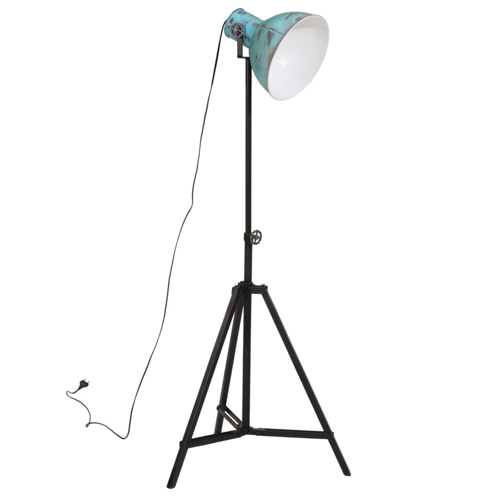 kopott kék állólámpa 25 W 61x61x90/150 cm E27