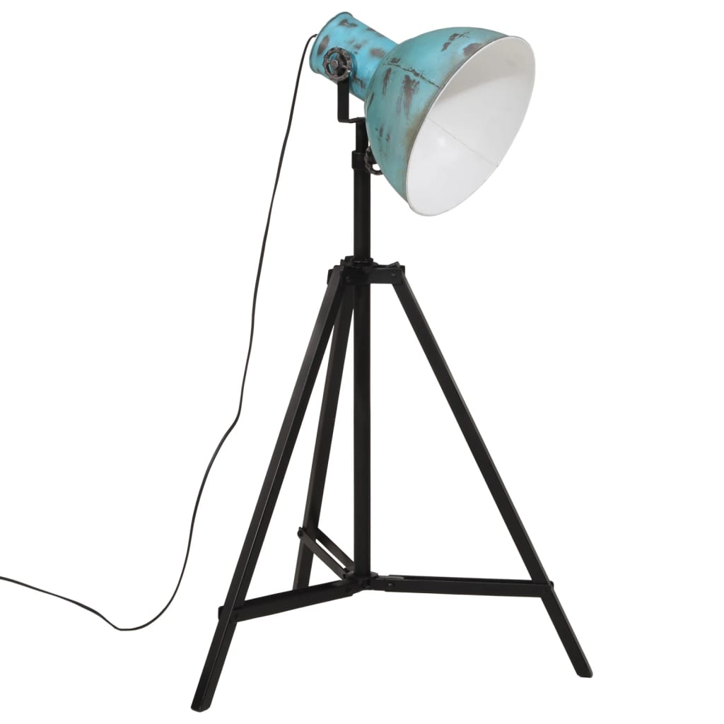 kopott kék állólámpa 25 W 61x61x90/150 cm E27