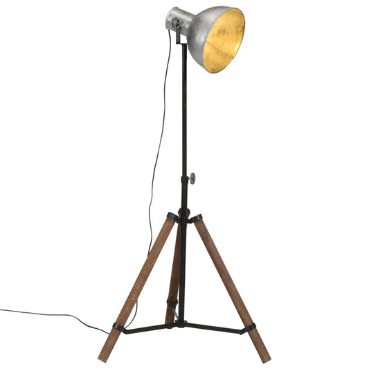 vintage ezüst állólámpa 25 W 75x75x90-150 cm E27