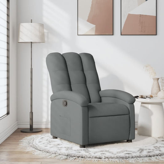sötétszürke szövet relaxfotel