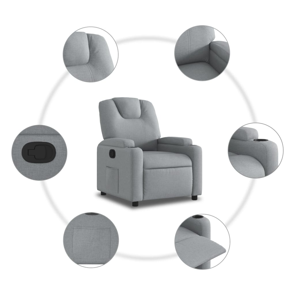 világosszürke szövet relaxfotel