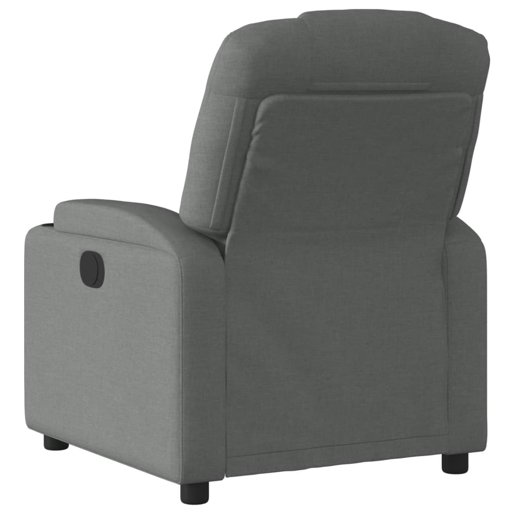 sötétszürke szövet relaxfotel