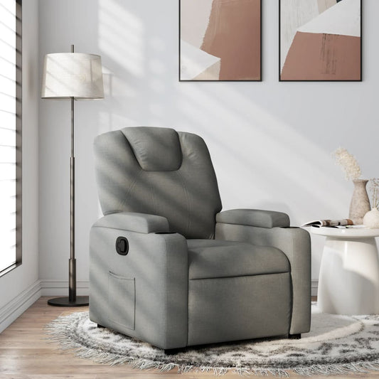 sötétszürke szövet relaxfotel