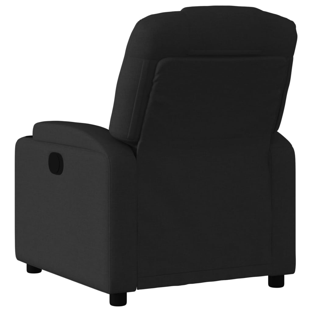 fekete szövet relaxfotel