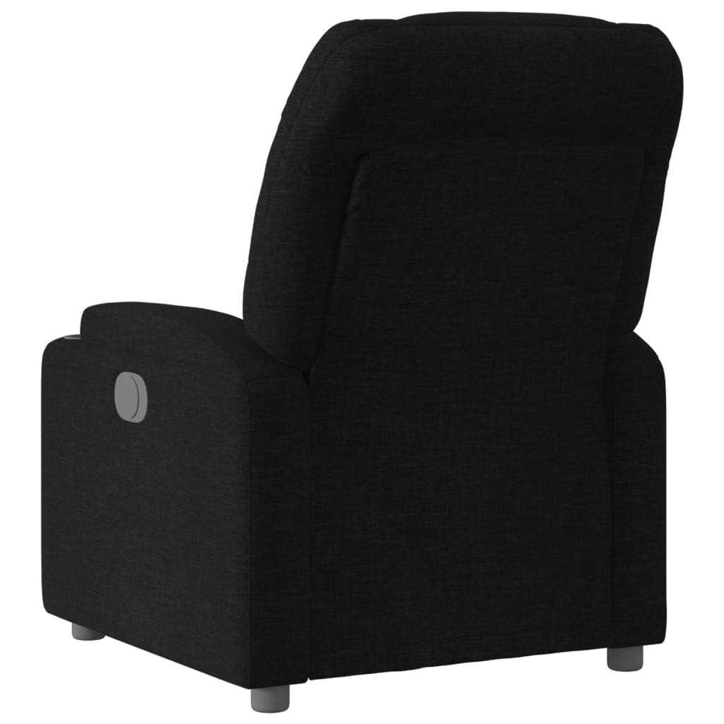 fekete szövet relaxfotel