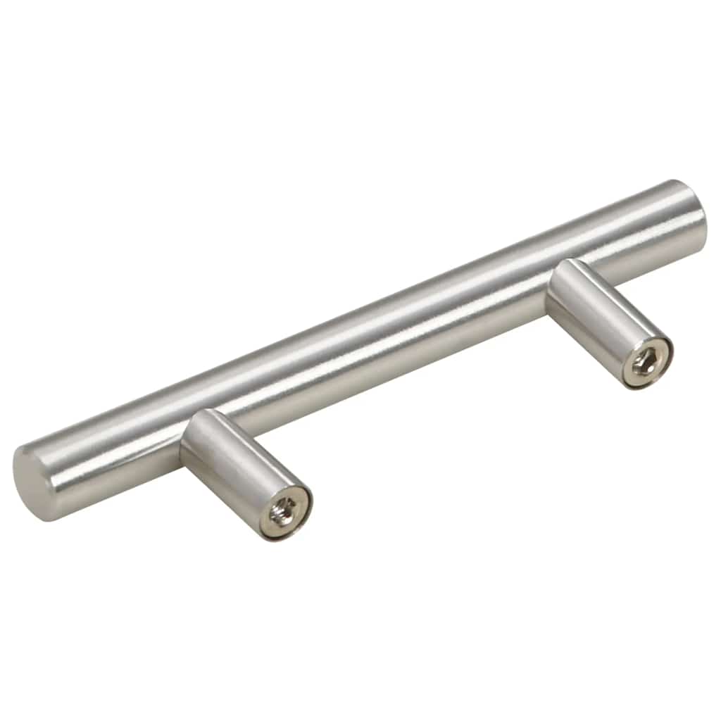10 db ezüst rozsdamentes acél szekrényfogantyú 64 mm