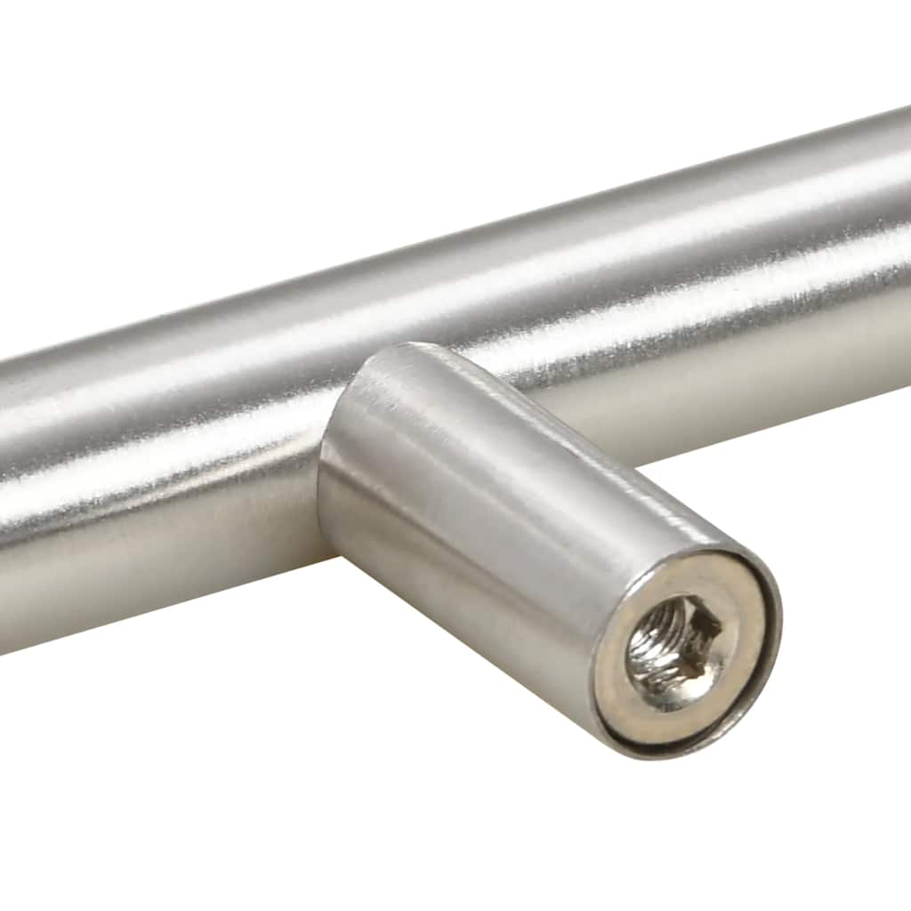 10 db ezüst rozsdamentes acél szekrényfogantyú 64 mm