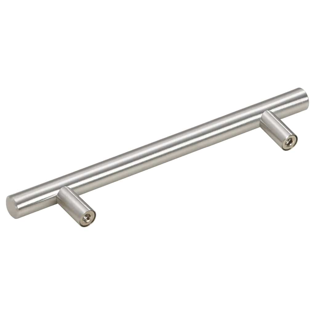 10 db ezüst rozsdamentes acél szekrényfogantyú 128 mm