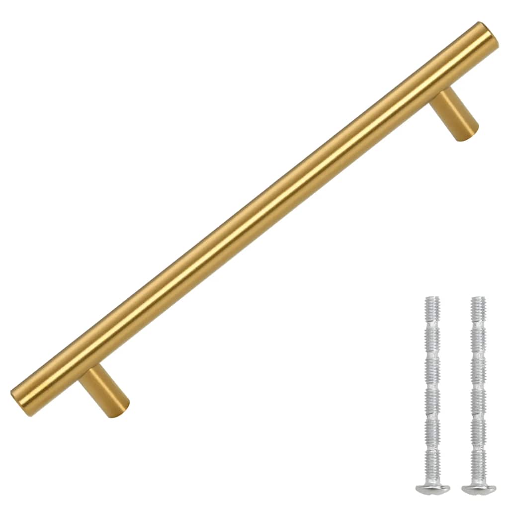 10 db aranyszínű rozsdamentes acél szekrényfogantyú 160 mm