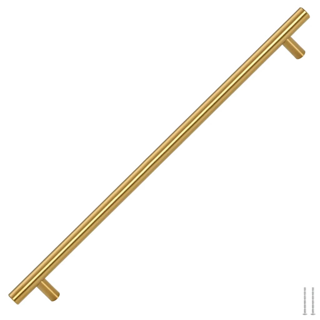 5 db aranyszínű rozsdamentes acél szekrényfogantyú 480 mm