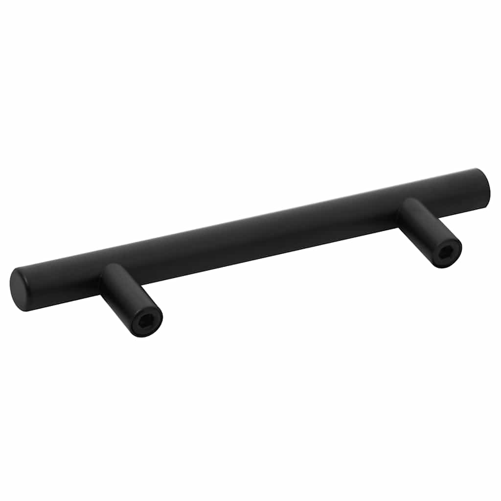 10 db fekete rozsdamentes acél szekrényfogantyú 96 mm