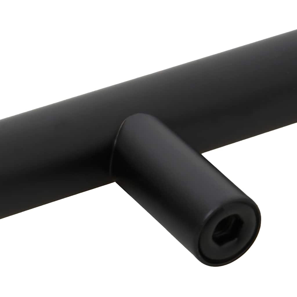 10 db fekete rozsdamentes acél szekrényfogantyú 96 mm