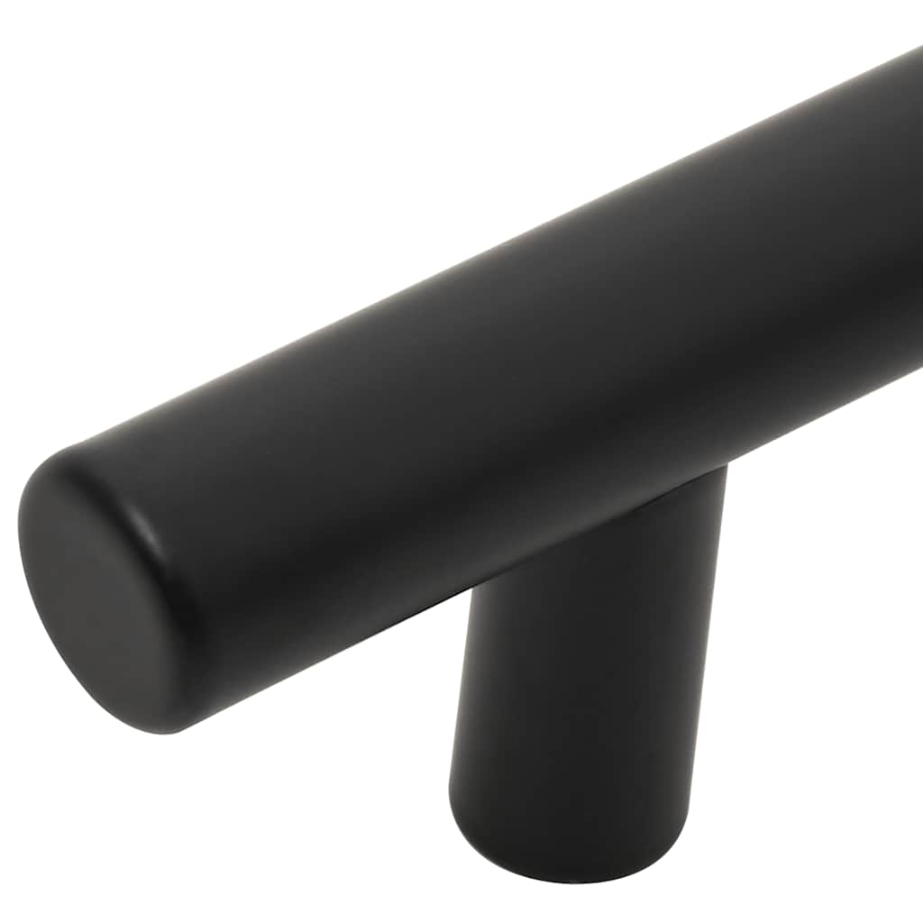 10 db fekete rozsdamentes acél szekrényfogantyú 128 mm
