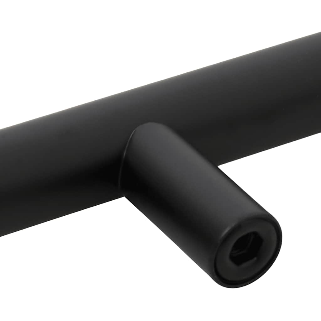 10 db fekete rozsdamentes acél szekrényfogantyú 128 mm