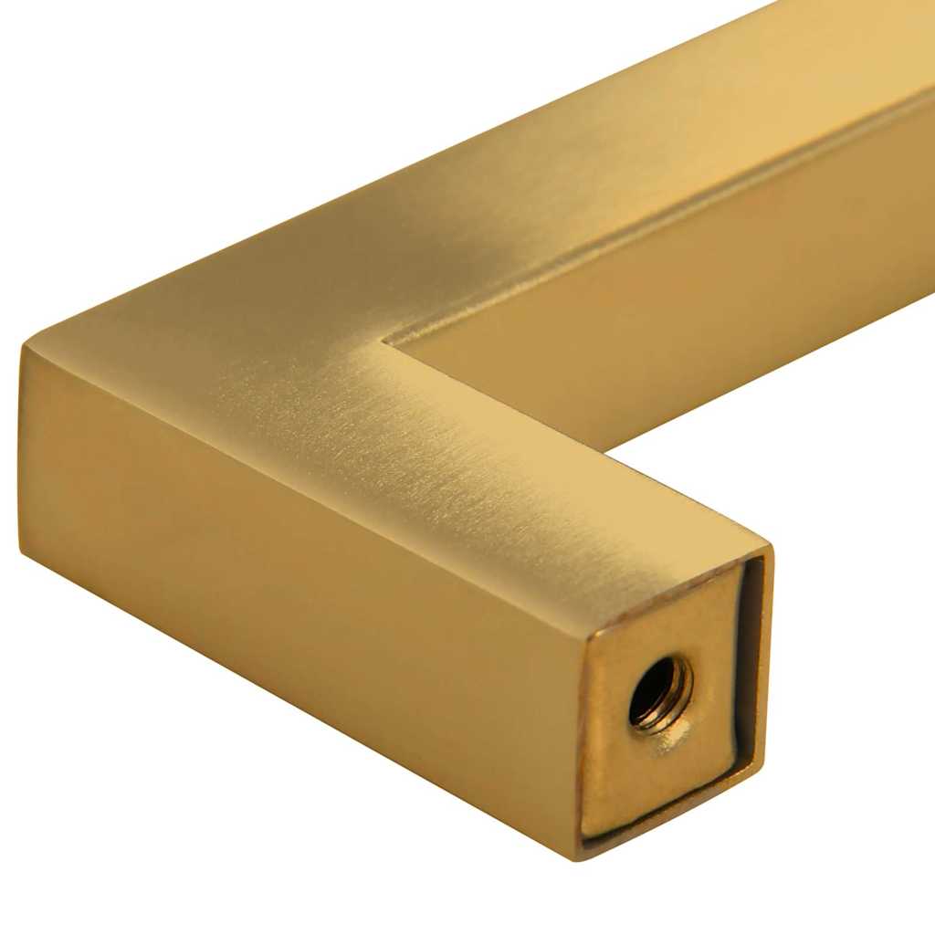 10 db aranyszínű rozsdamentes acél szekrényfogantyú 128 mm