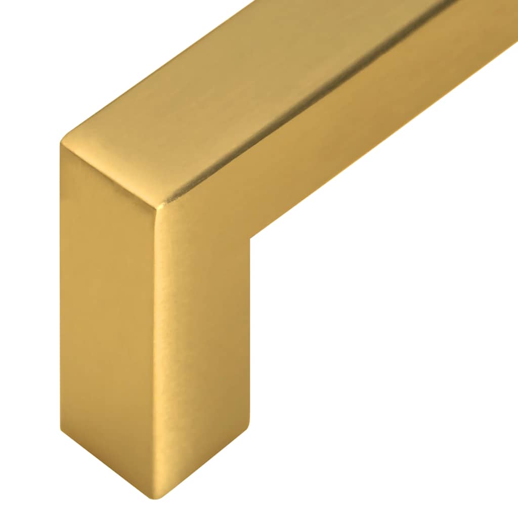 10 db aranyszínű rozsdamentes acél szekrényfogantyú 128 mm