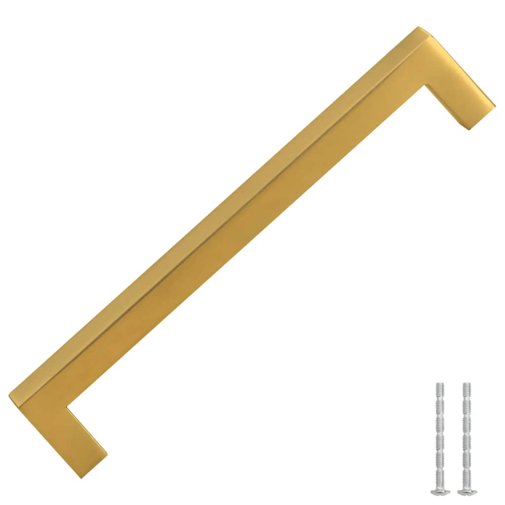 10 db aranyszínű rozsdamentes acél szekrényfogantyú 160 mm