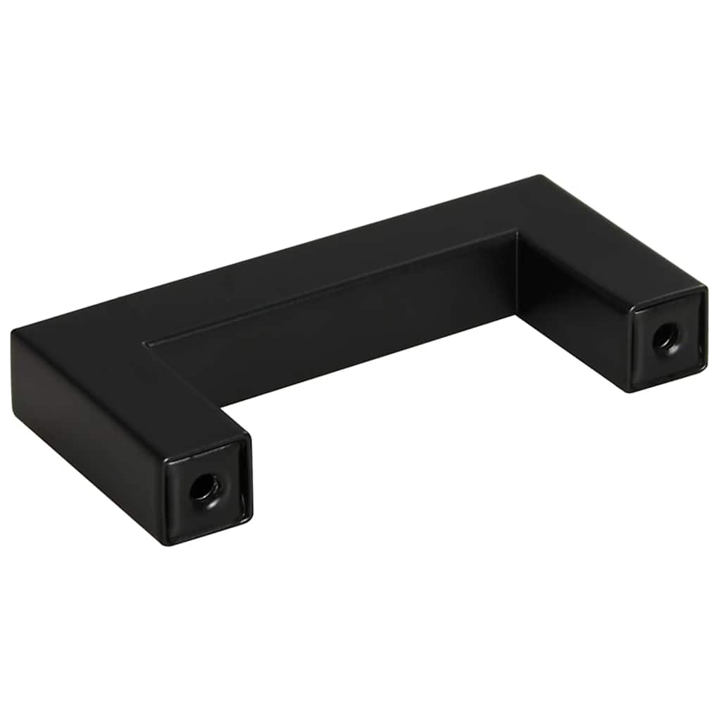 10 db fekete rozsdamentes acél szekrényfogantyú 64 mm