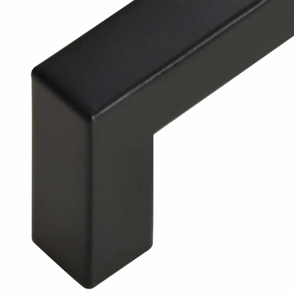 10 db fekete rozsdamentes acél szekrényfogantyú 128 mm