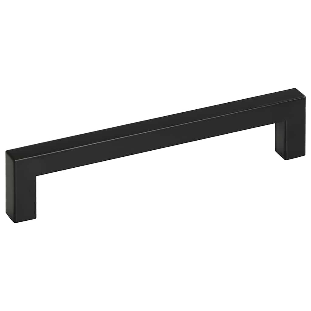 10 db fekete rozsdamentes acél szekrényfogantyú 160 mm