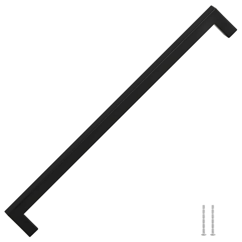 5 db fekete rozsdamentes acél szekrényfogantyú 320 mm