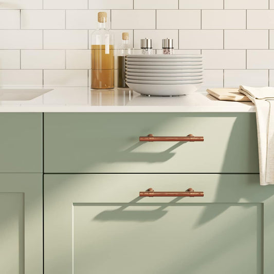 10 db bronz rozsdamentes acél szekrényfogantyú 96 mm