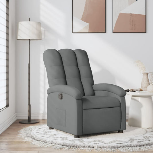 sötétszürke szövet relaxfotel