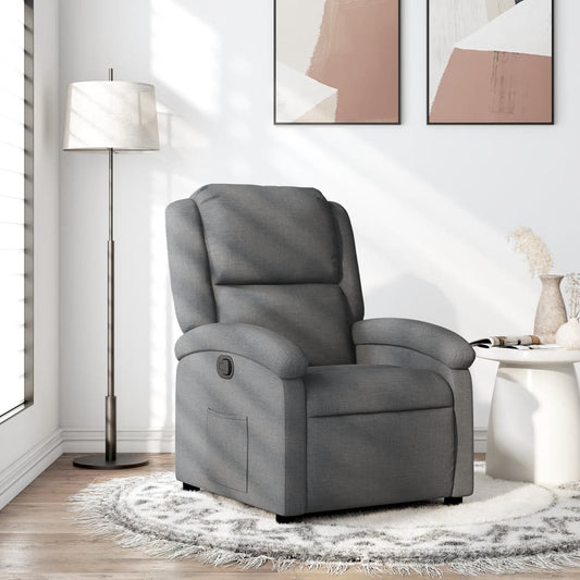 sötétszürke szövet relaxfotel