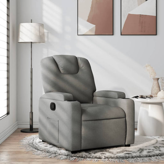 sötétszürke szövet relaxfotel