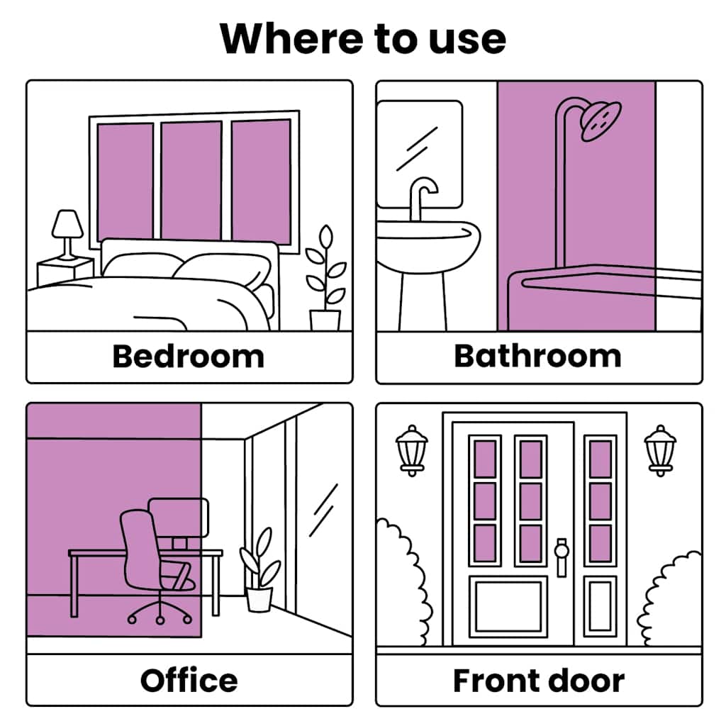 matt fehér PVC ablakfóliák