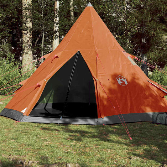 4 személyes narancssárga vízálló tipi kempingsátor