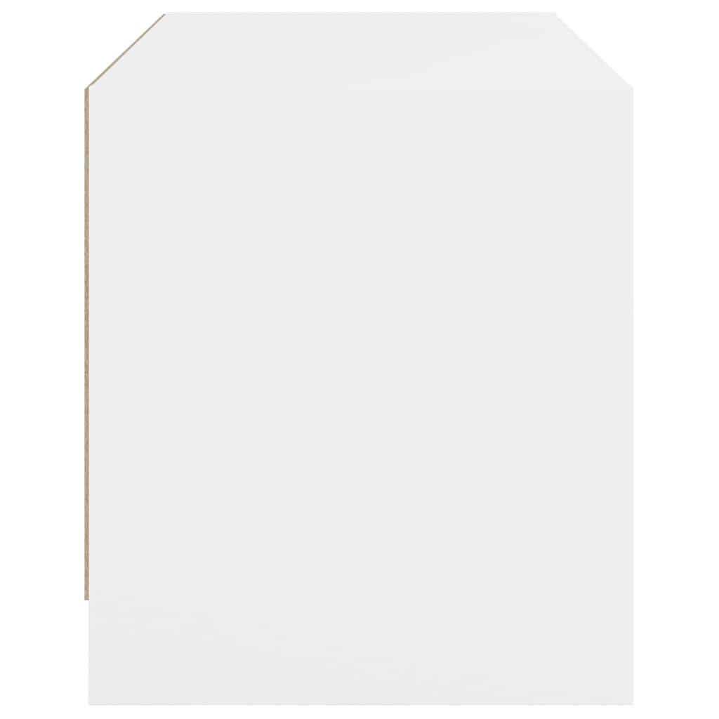 fehér TV-szekrény üvegajtókkal 68x37x42 cm