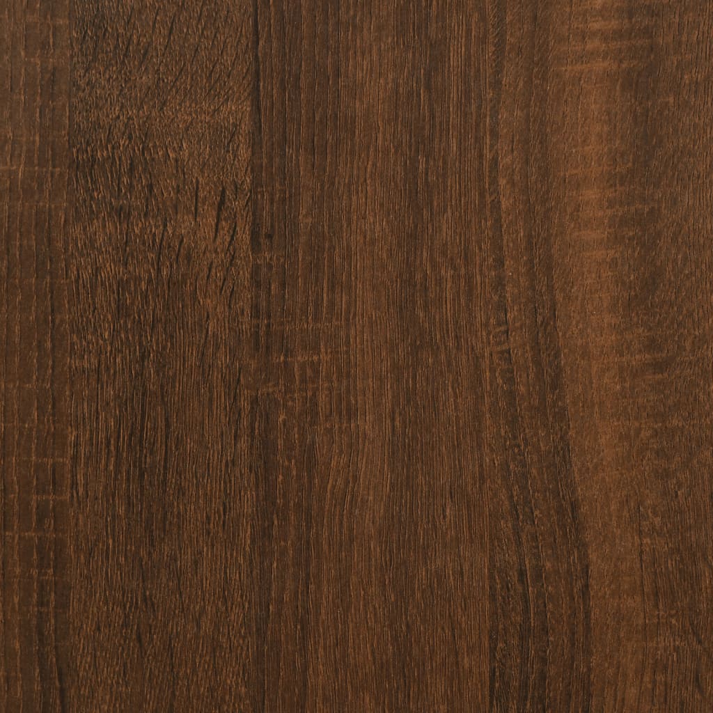 barna tölgy színű fejtámlás ágykeret matrac nélkül 90 x 200 cm