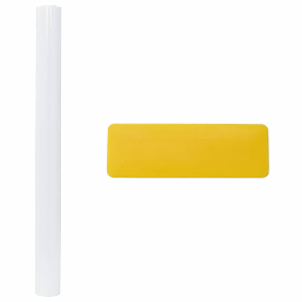 5 db matt fehér PVC statikus ablakfólia