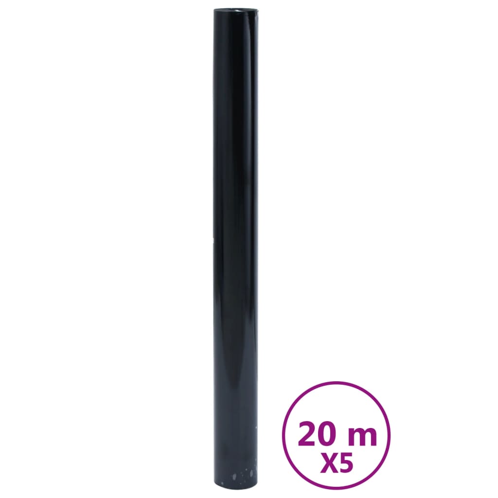 5 db matt fekete PVC statikus ablakfólia