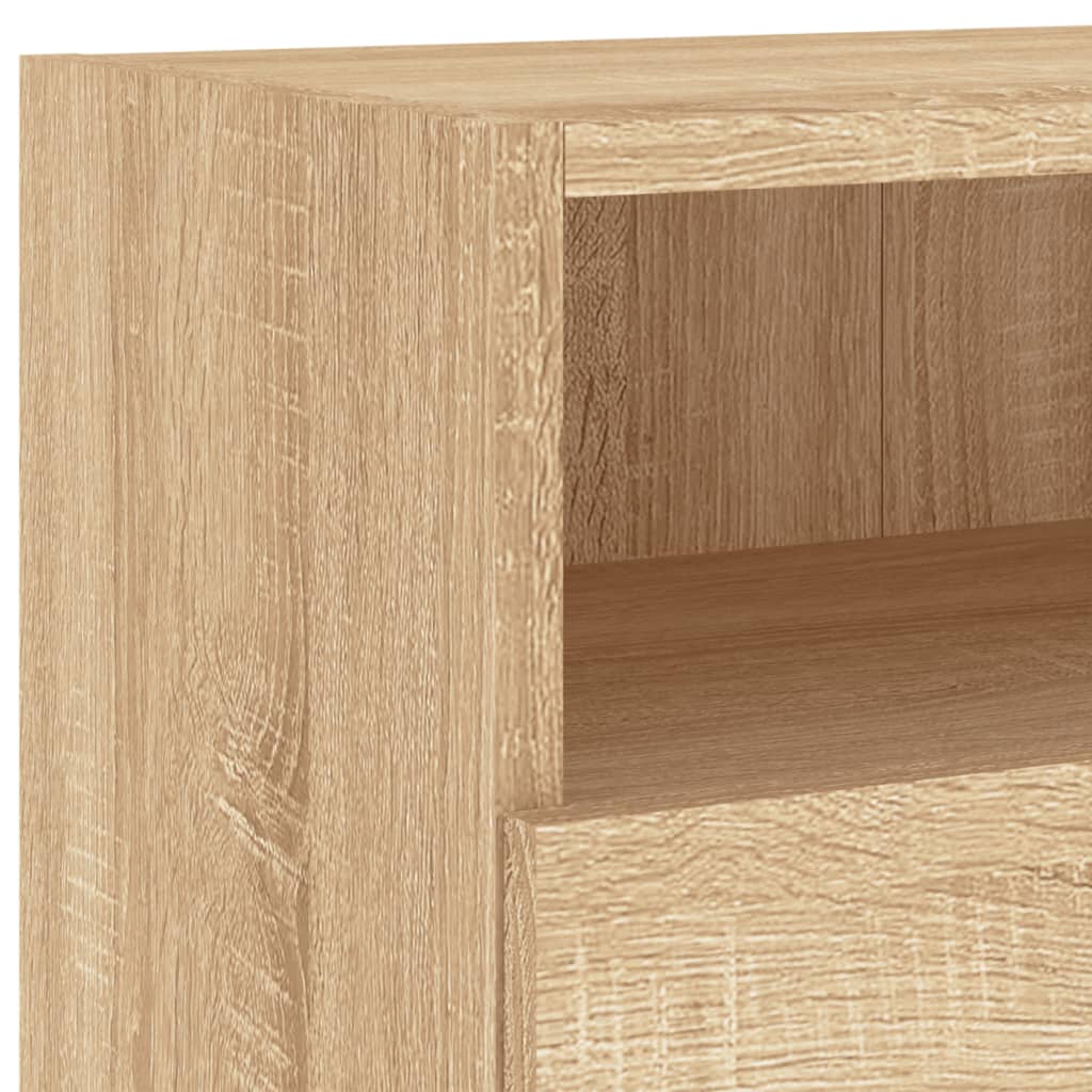 sonoma tölgyszín szerelt fa fali TV-szekrény 100 x 30 x 30 cm