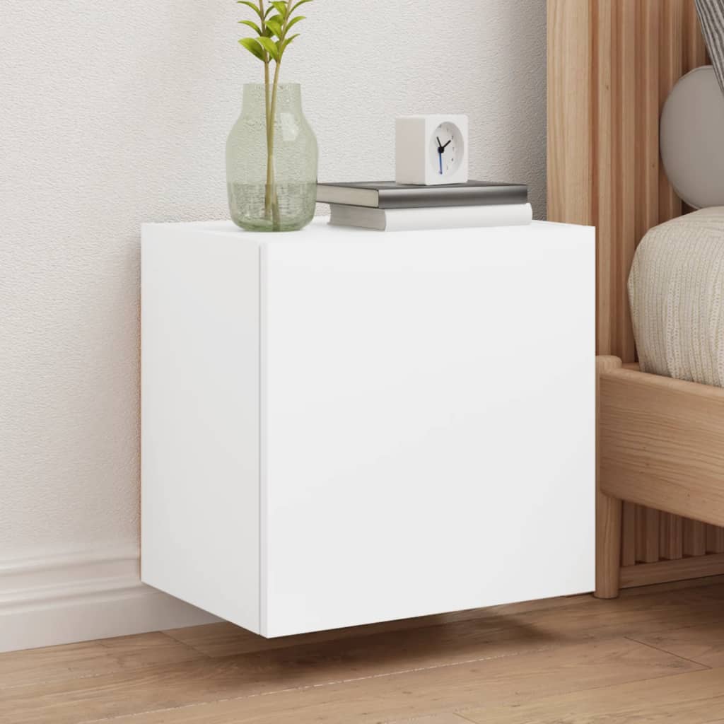 fehér szerelt fa fali TV-szekrény 40,5 x 30 x 40 cm