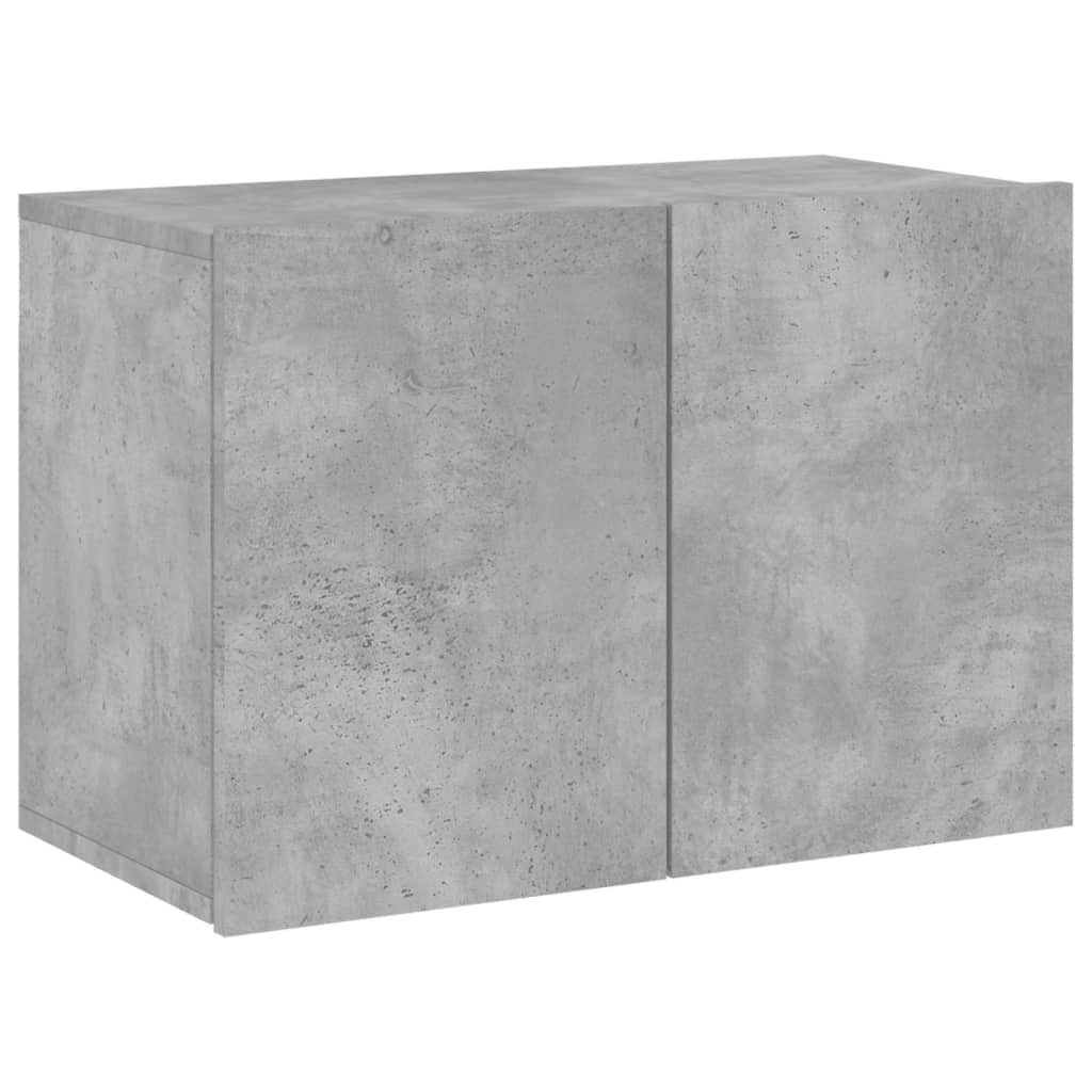 betonszürke falra szerelhető TV-szekrény 60 x 30 x 41 cm
