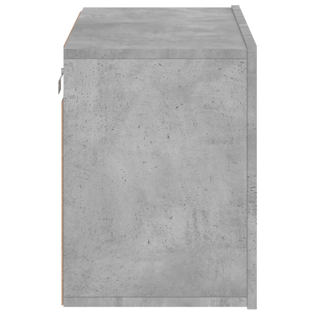 betonszürke falra szerelhető TV-szekrény 60 x 30 x 41 cm
