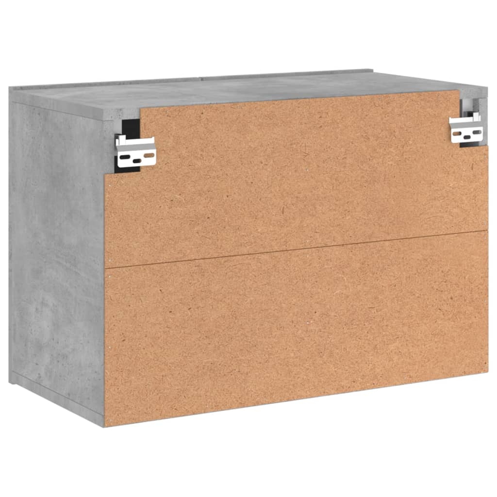 betonszürke falra szerelhető TV-szekrény 60 x 30 x 41 cm