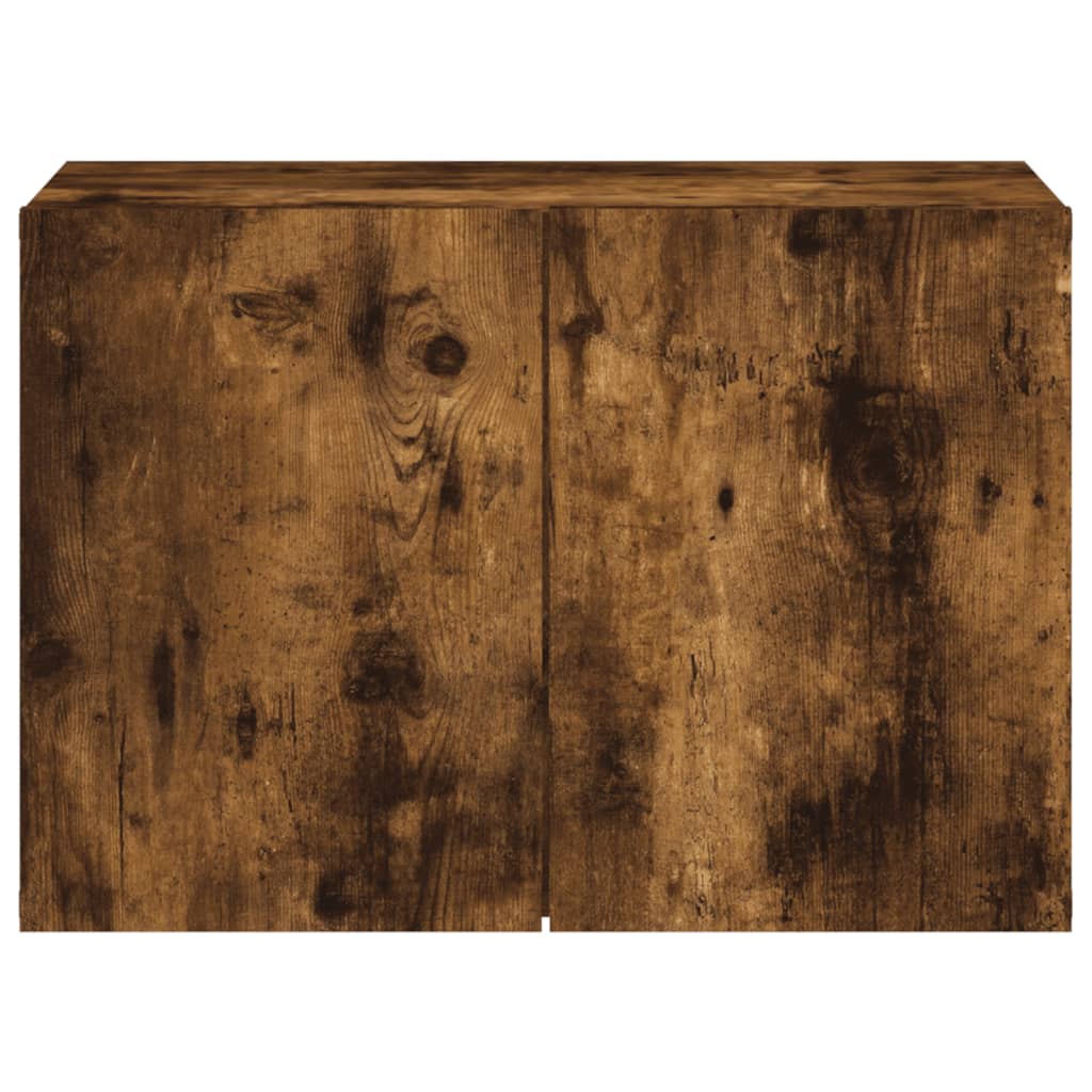 füstös tölgy színű falra szerelhető TV-szekrény 60 x 30 x 41 cm