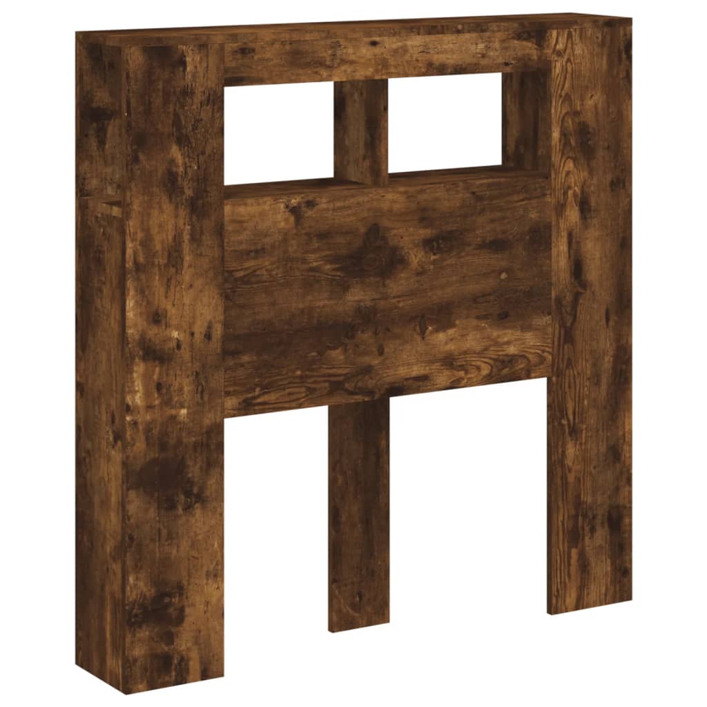 sonoma tölgy színű szerelt fa LED-es fejtámla 100x18,5x103,5 cm