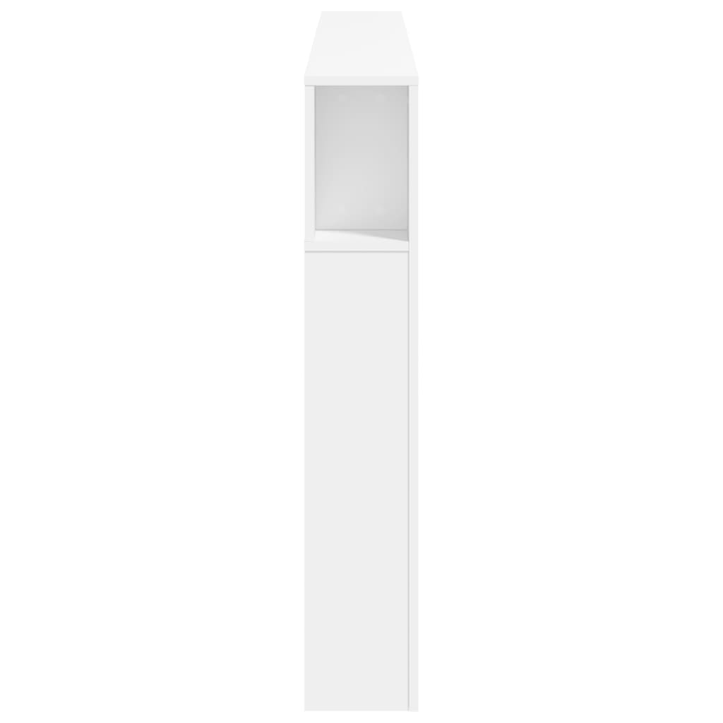 fehér szerelt fa LED-es fejtámla 180x18,5x103,5 cm