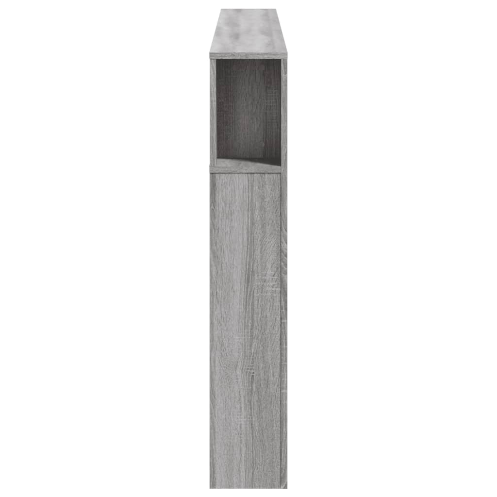 szürke sonoma szerelt fa LED-es fejtámla 180x18,5x103,5 cm