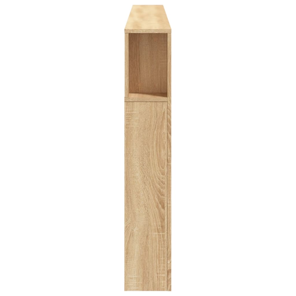 sonoma tölgy színű szerelt fa LED-es fejtámla 220x18,5x103,5 cm