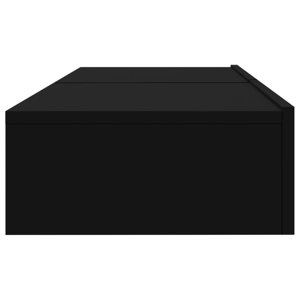 2 db fekete TV-szekrény LED-lámpákkal 60 x 35 x 15,5 cm