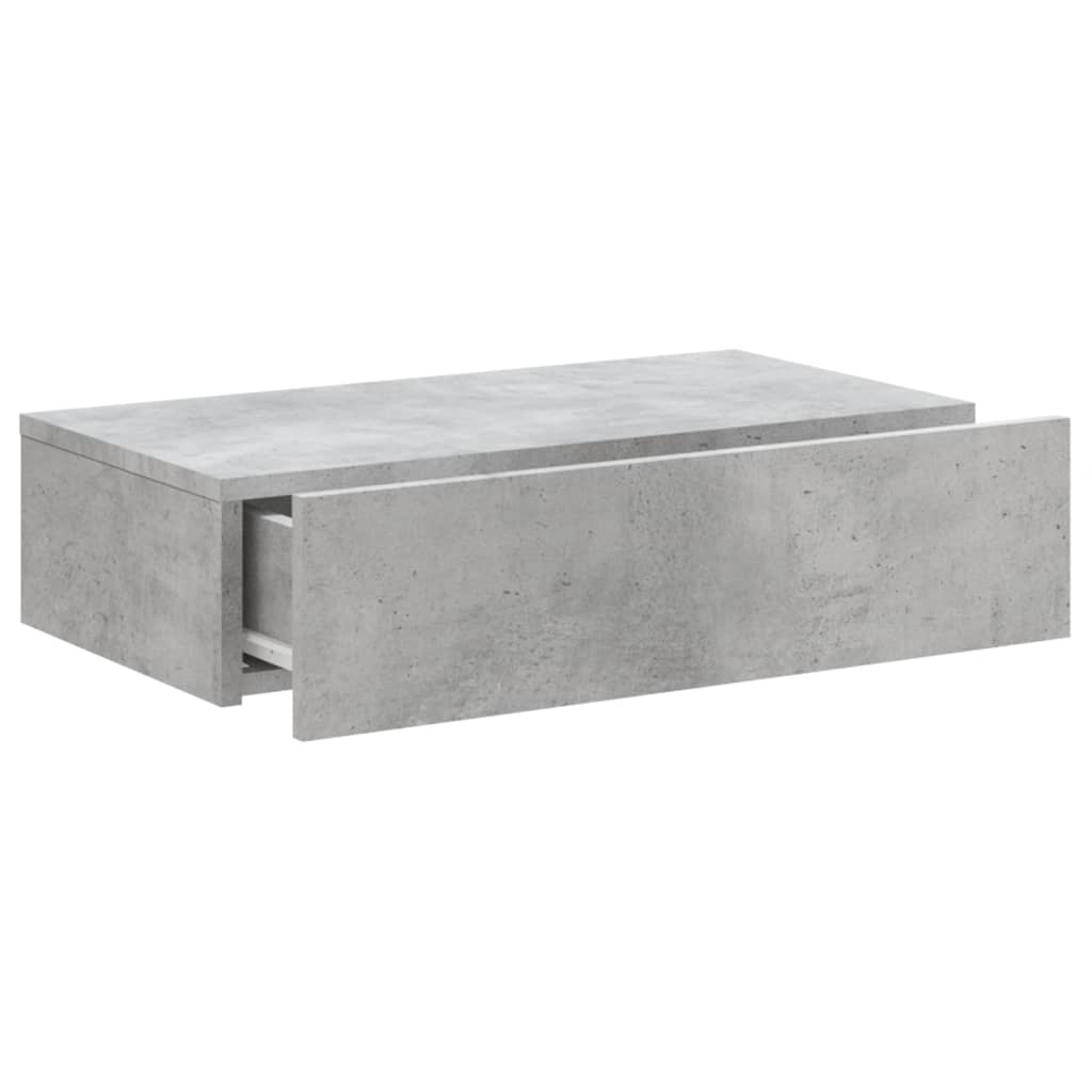 betonszürke TV-szekrény LED-lámpákkal 60x35x15,5 cm
